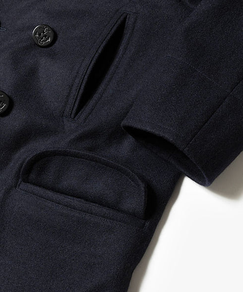 MR.OLIVE /WOOLEN MELTON / CLASIC U.S PEA COAT ミスターオリーブ/ウーレンメルトン / クラシック U.S ピーコート